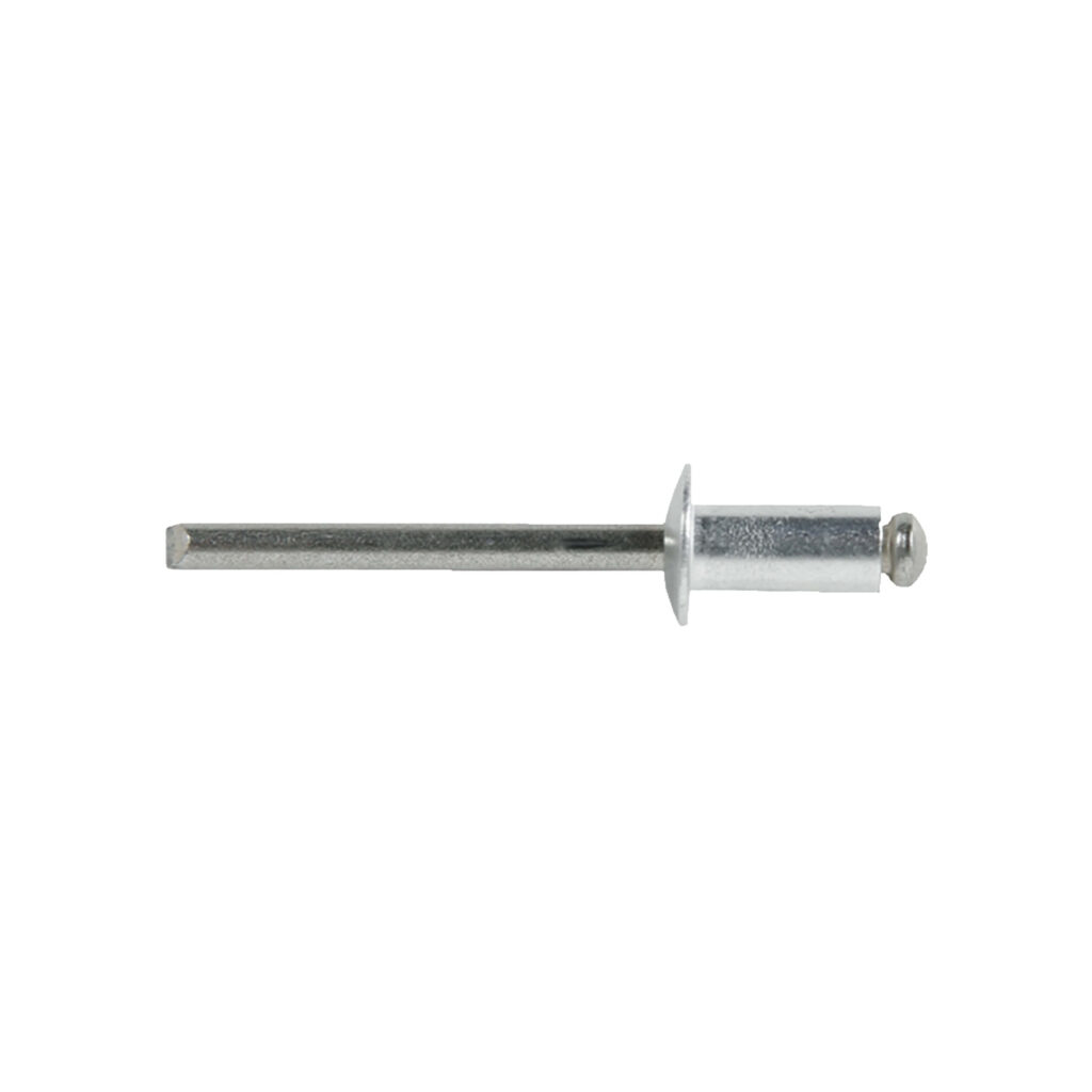 Blindniete aus Aluminium mit Flachkopf für stabile, einseitige Verbindungen.